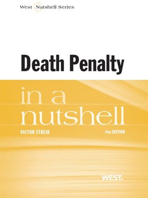 cover image of Streib's Death Penalty in a Nutshell, 4th